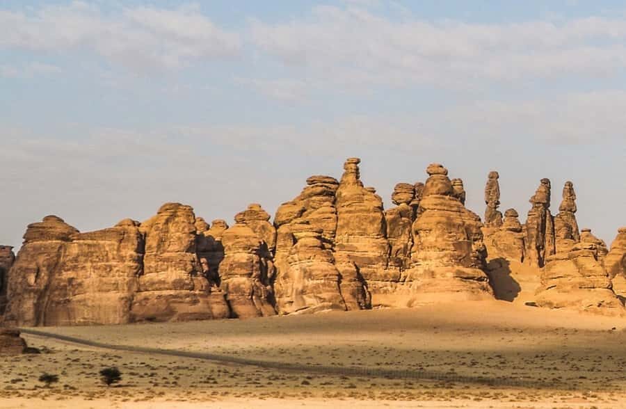 From AlUla: Hegra Tour - Jabal Ithlib and Jabal AlBanat: where the cliffs do the talking