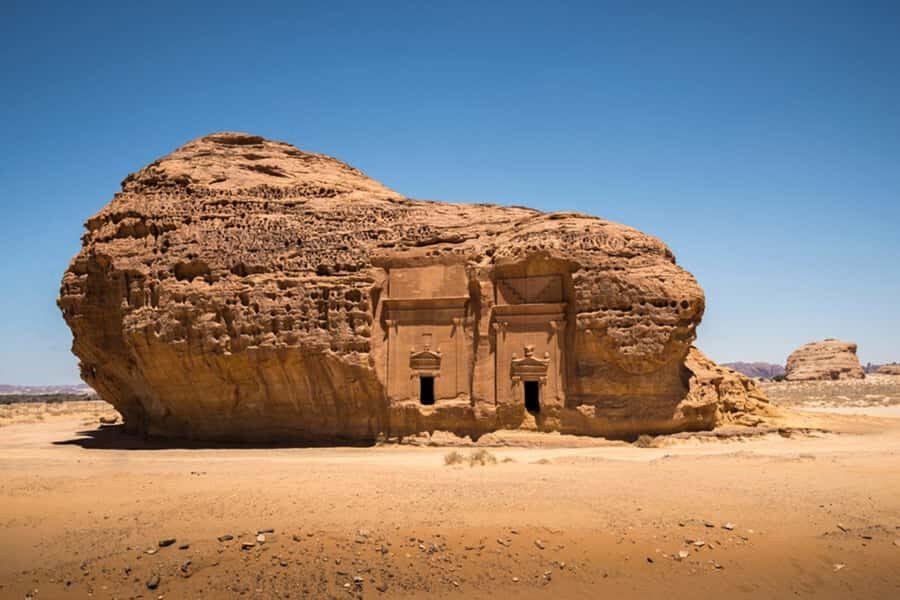 From AlUla: Hegra Tour - Tomb of Lihyan son of Kuza: a name that anchors the site
